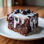 Glazed Blueberry Brownies