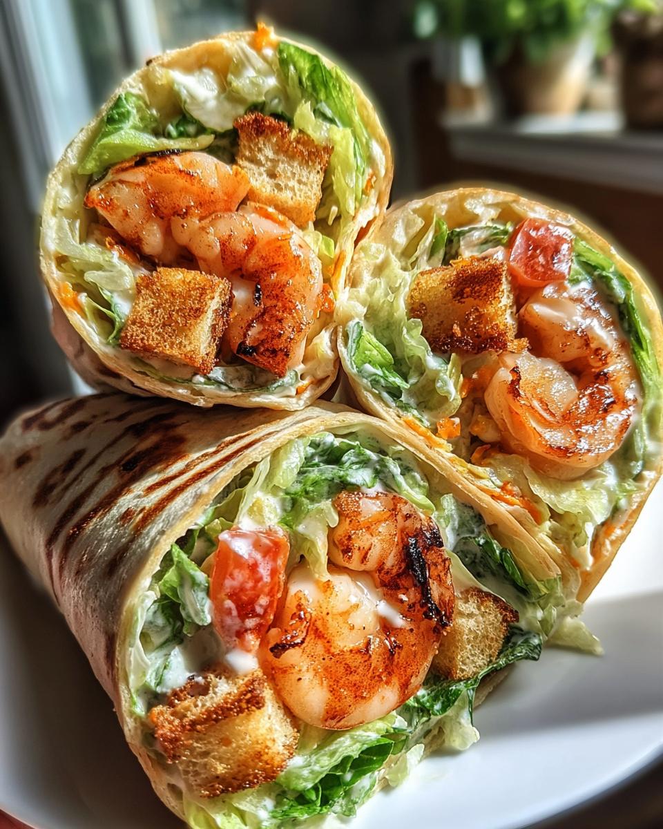 Grilled Shrimp Caesar Wraps - detail 1