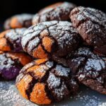 Halloween Crinkle Cookies