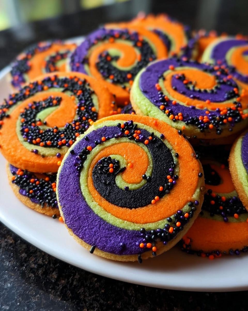 Halloween Pinwheel Sugar Cookies - detail 1