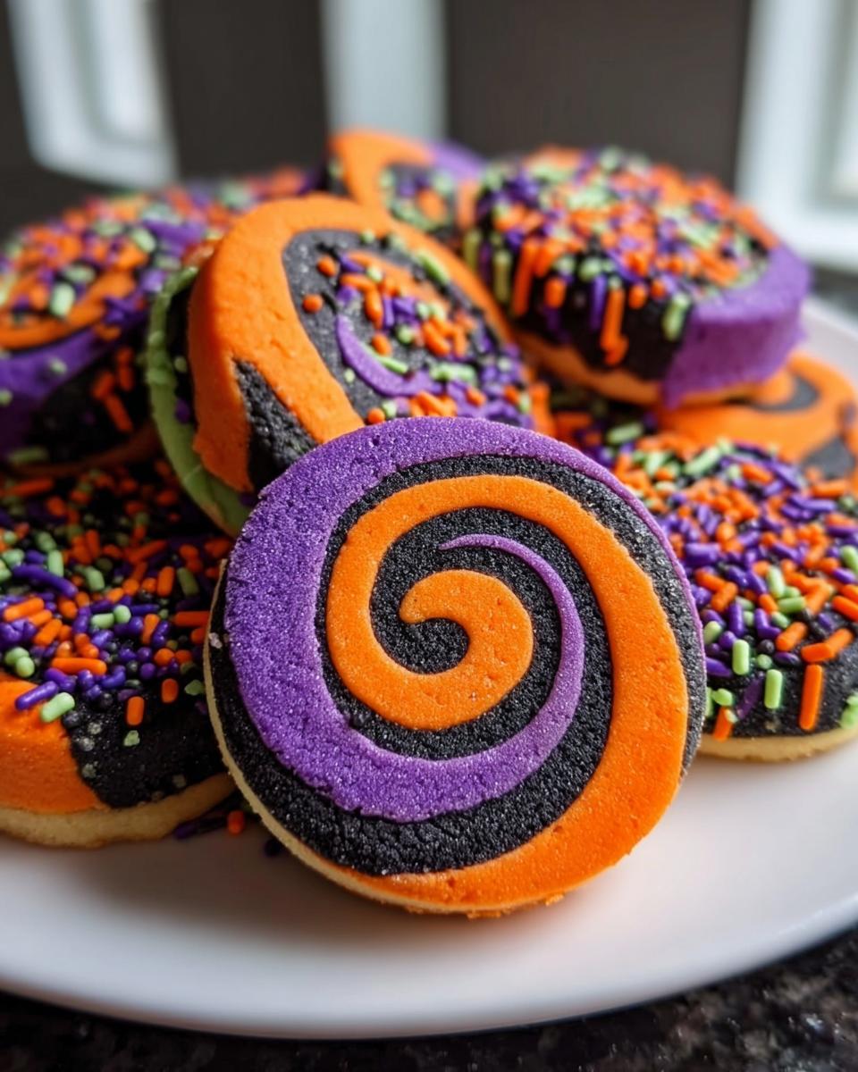 Halloween Pinwheel Sugar Cookies - detail 2