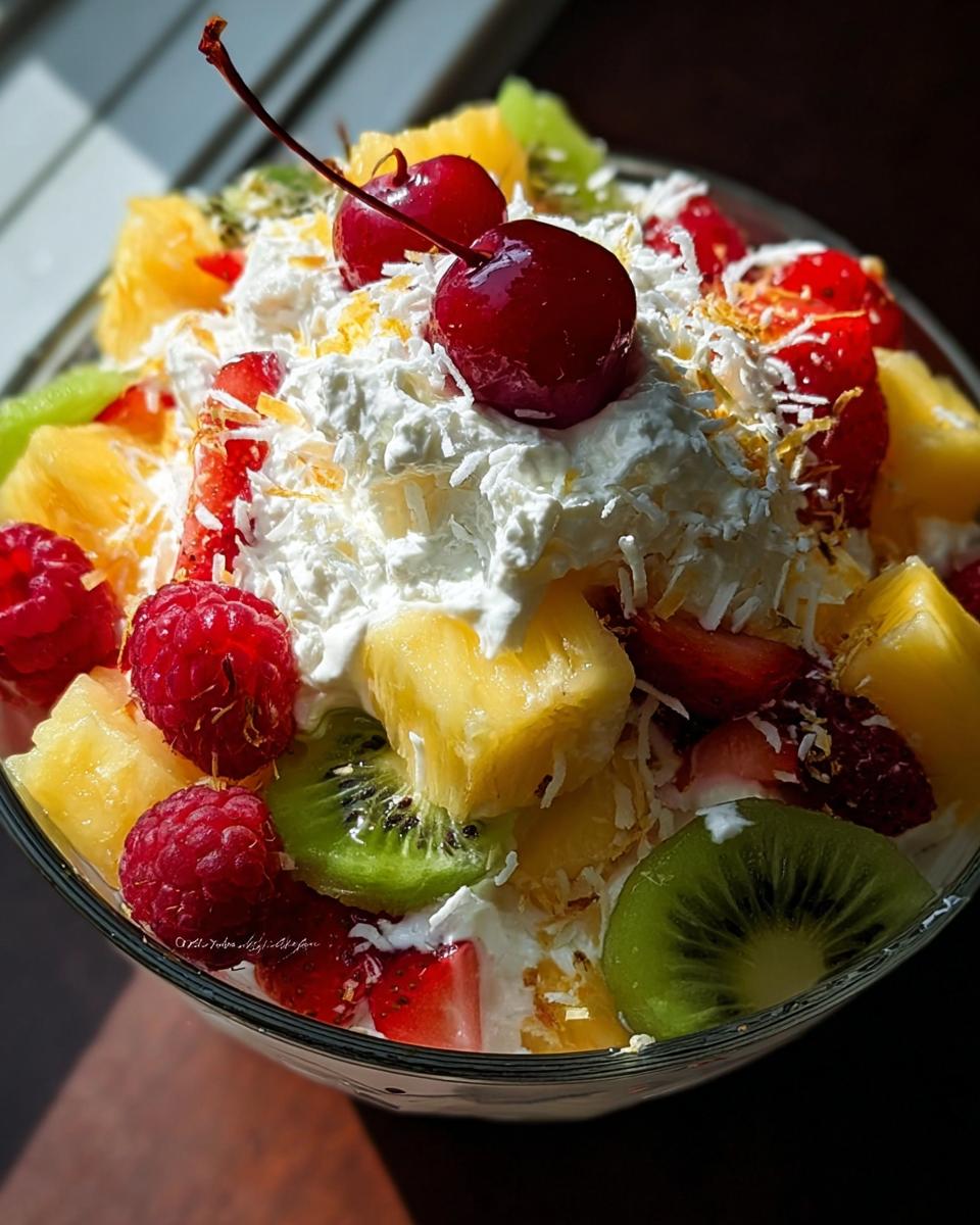 Hawaiian Cheesecake Salad - detail 1