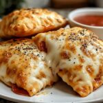 Homemade Cheesy Pizza Pockets