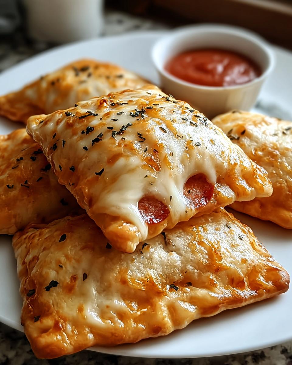 Homemade Cheesy Pizza Pockets - detail 2