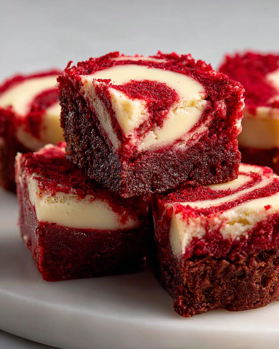 Homemade Red Velvet Brownie Bites - detail 1