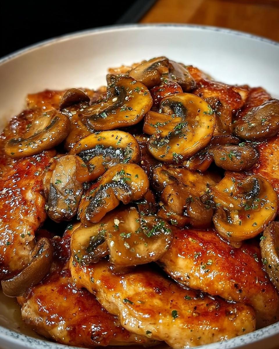 Honey Garlic Chicken with Mushroom - detail 1