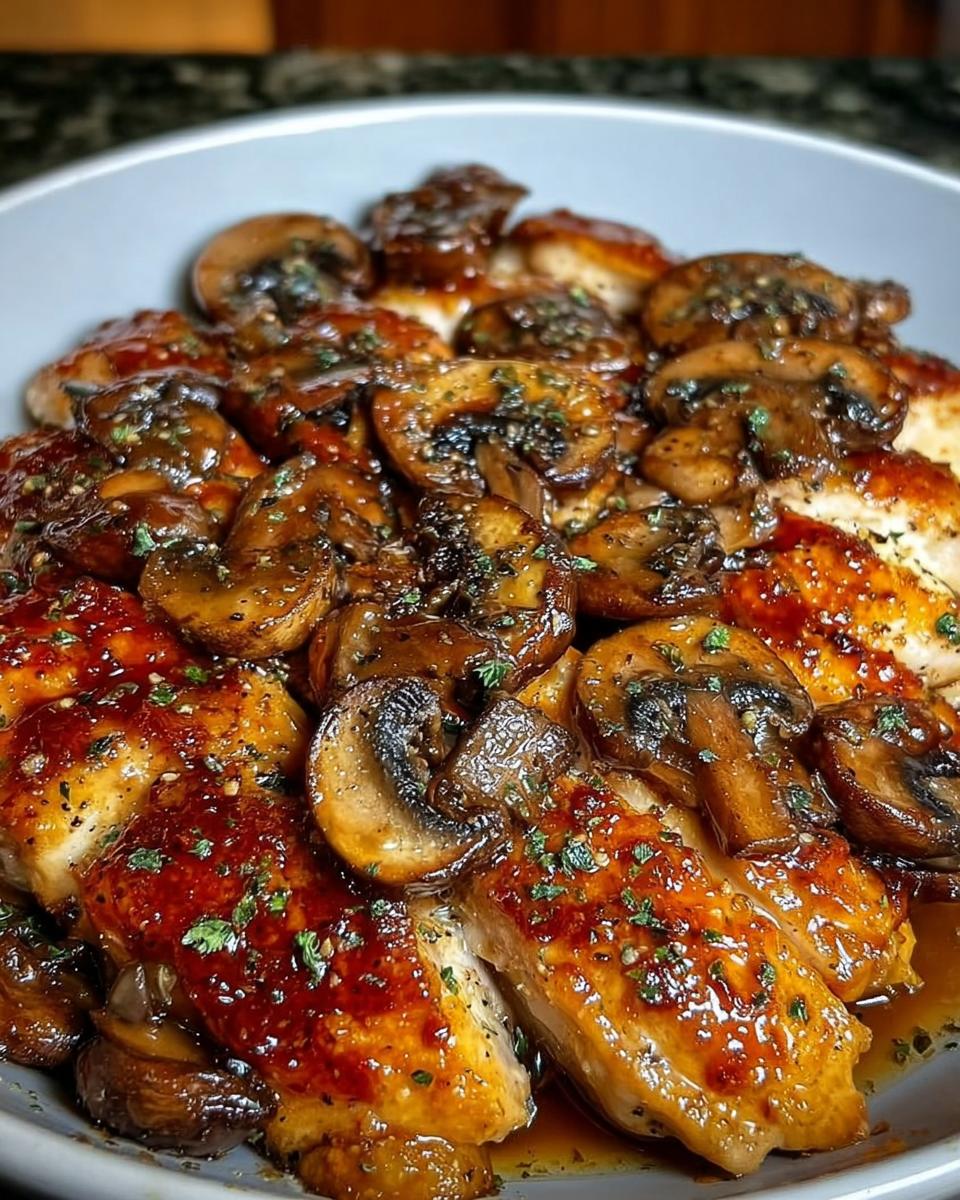 Honey Garlic Chicken with Mushroom - detail 2