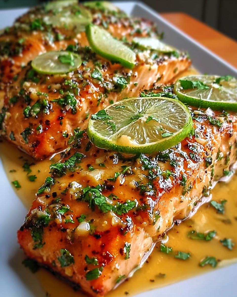 Honey-Lime Garlic Butter Baked Salmon - detail 1
