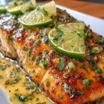 Honey-Lime Garlic Butter Baked Salmon