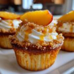 Honey Peach Cream Cheese Cupcakes