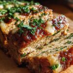 Juicy Garlic Parmesan Chicken Meatloaf