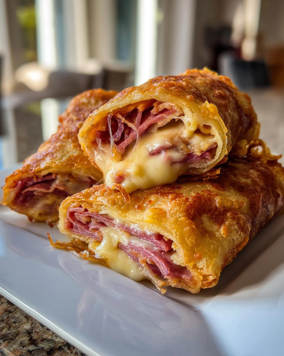 Keto Crispy Reuben Roll-Ups - detail 1