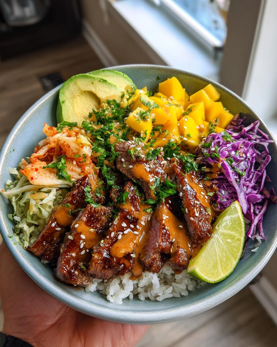 Korean Bulgogi BBQ Steak Bowls - detail 2