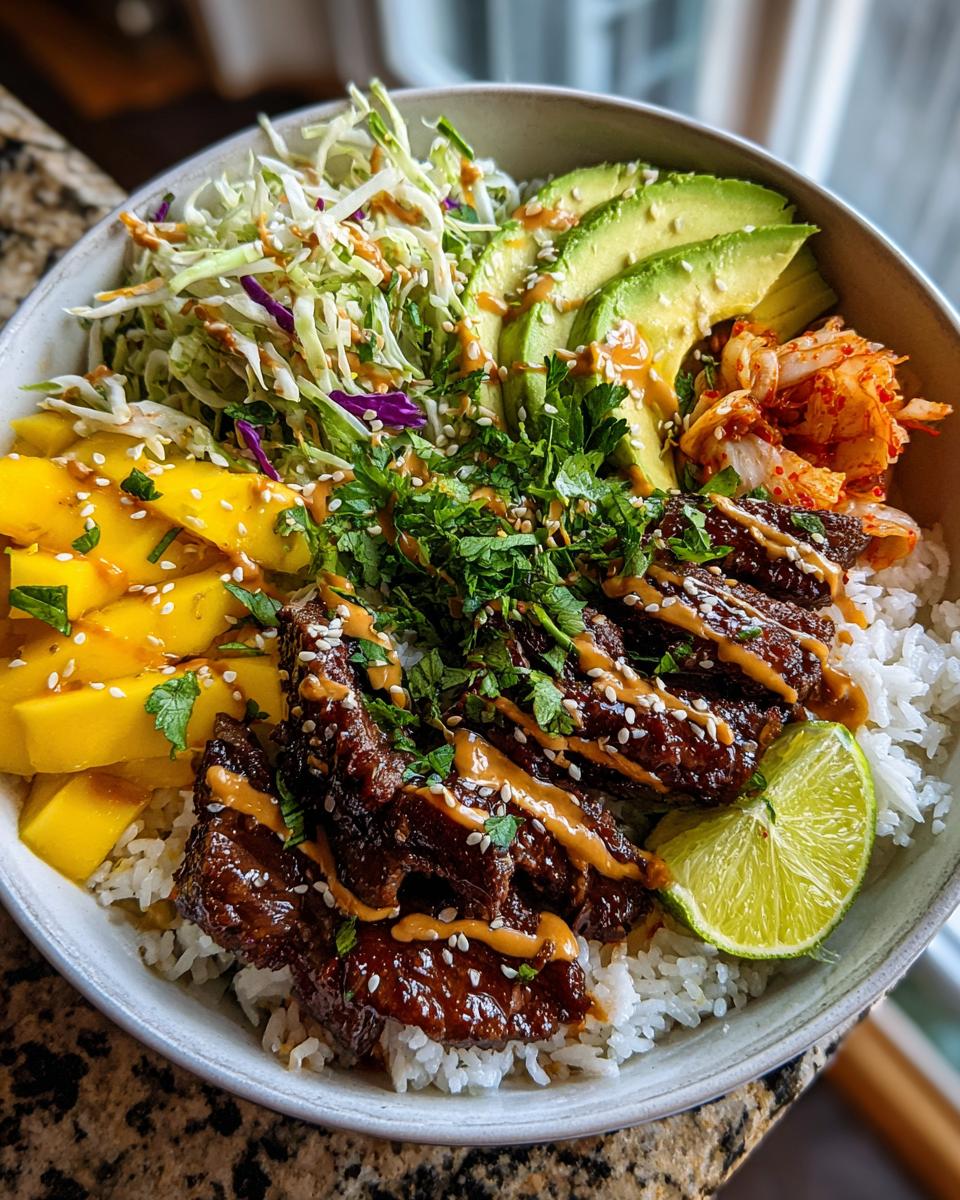 Korean Bulgogi BBQ Steak Bowls - detail 3