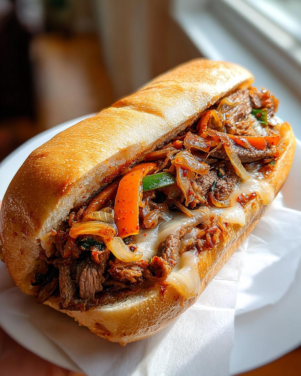 Korean-Inspired Kimchi Bulgogi Cheesesteak - detail 1