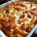 Leftover Chicken Pasta Bake