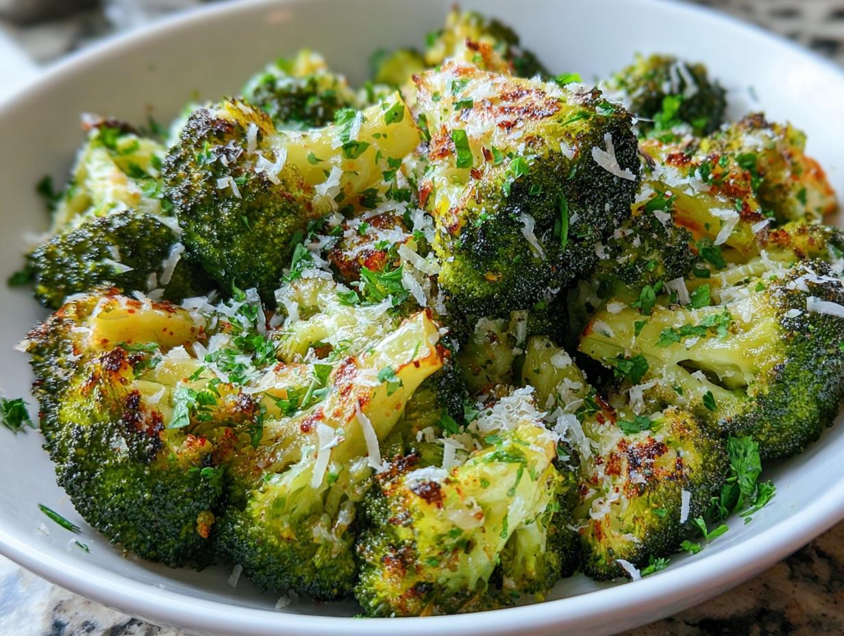 Lemon Garlic Roasted Broccoli - detail 1