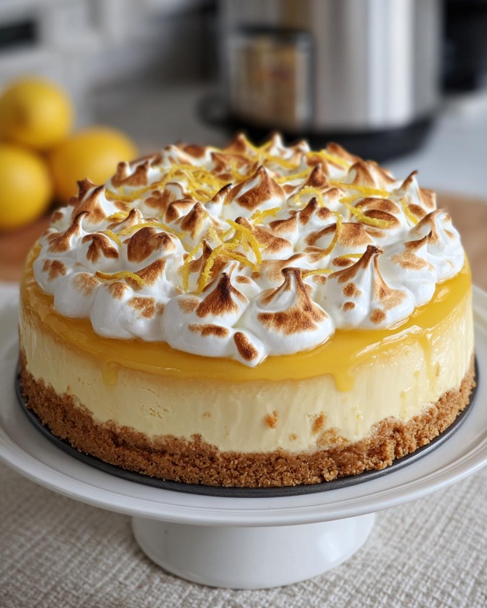 Lemon Meringue Cheesecake - detail 1