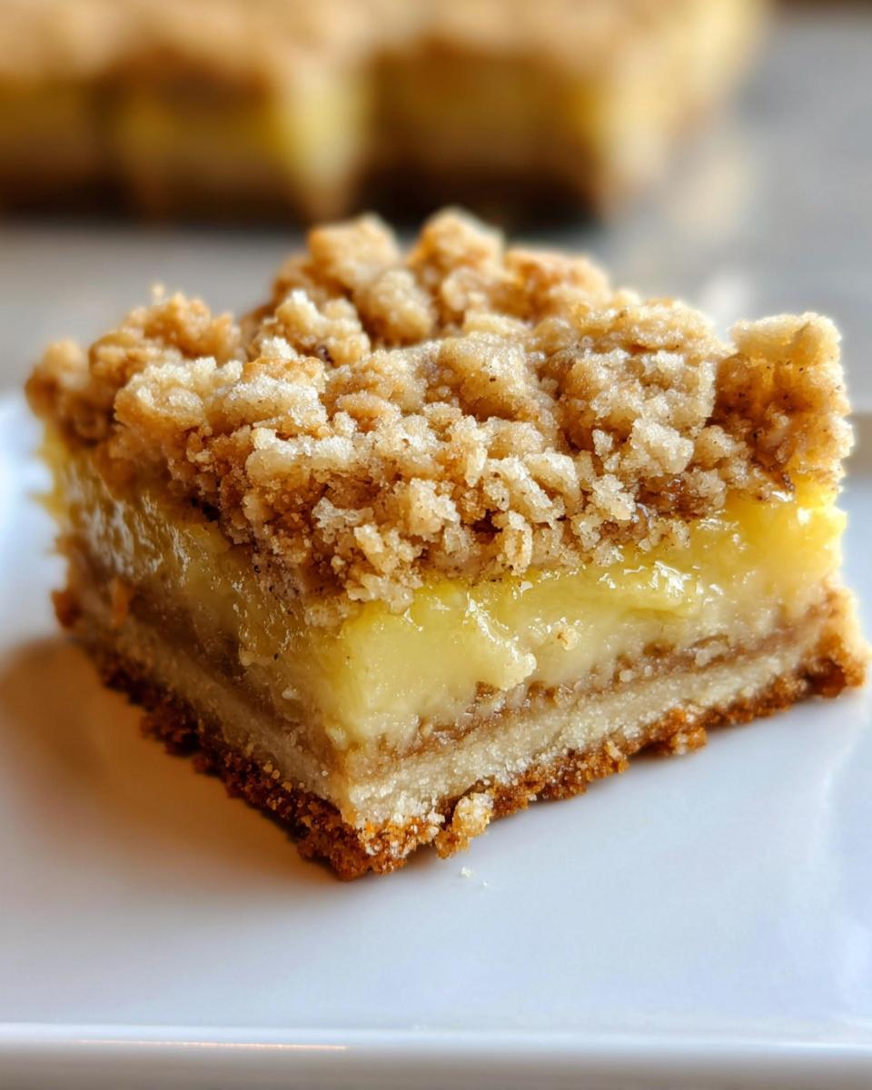 Lemon Oatmeal Crumble Bars - detail 1
