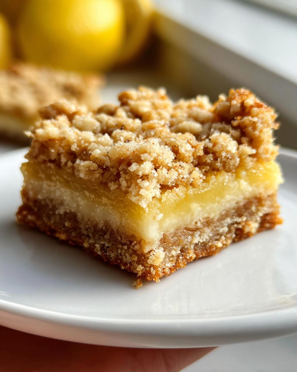 Lemon Oatmeal Crumble Bars - detail 2