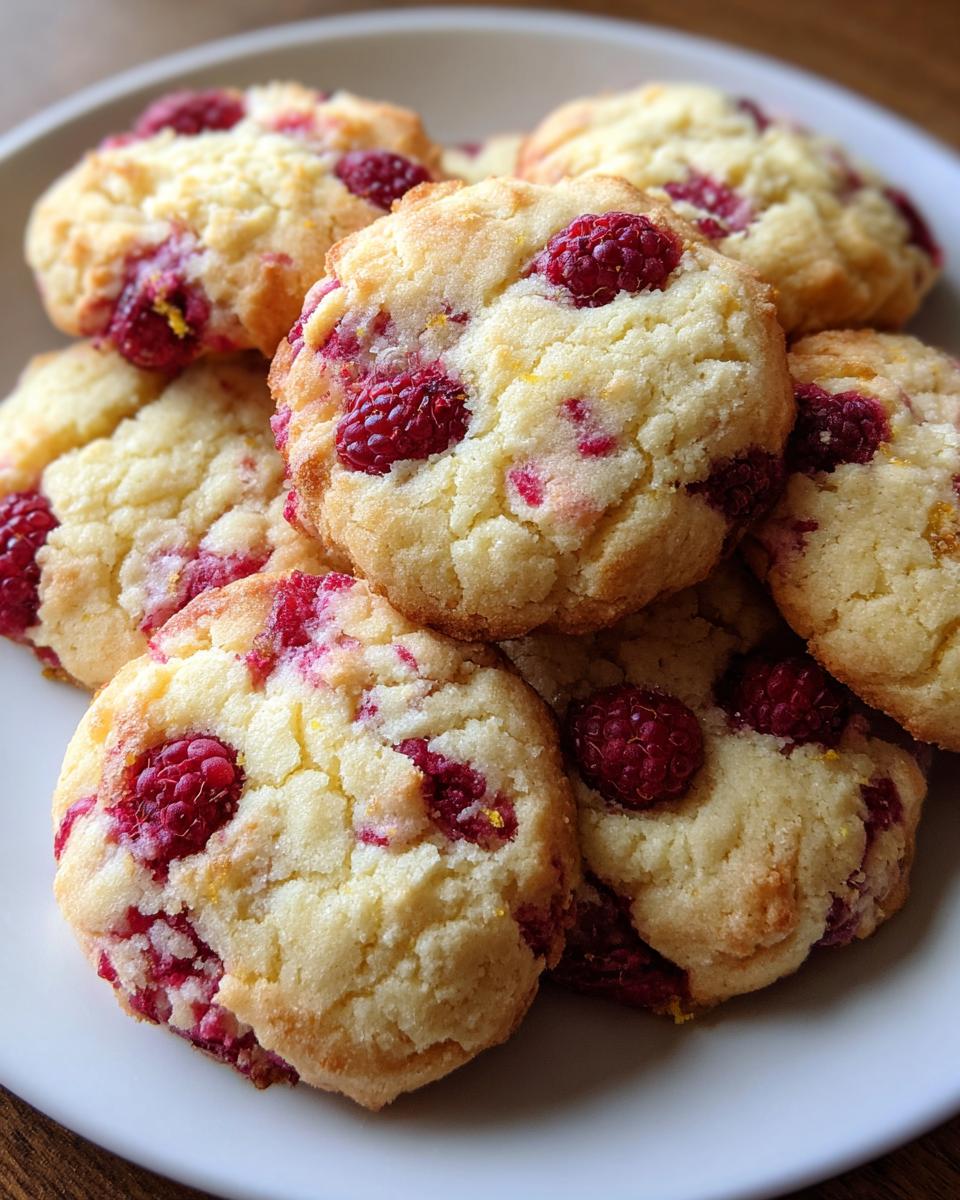 Lemon Raspberry Cookies - detail 1