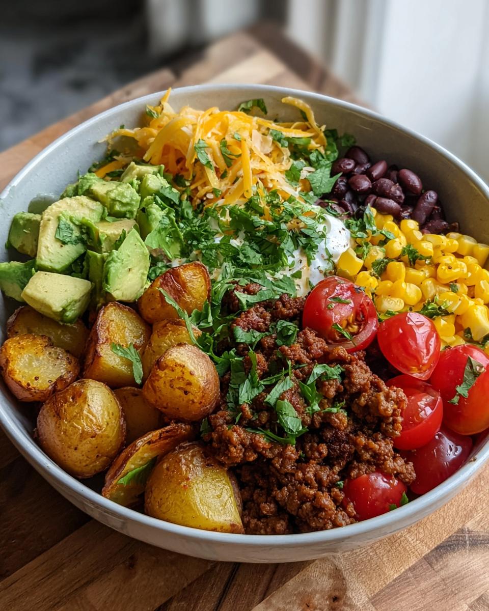 Loaded Mexican Taco Bowl - detail 1