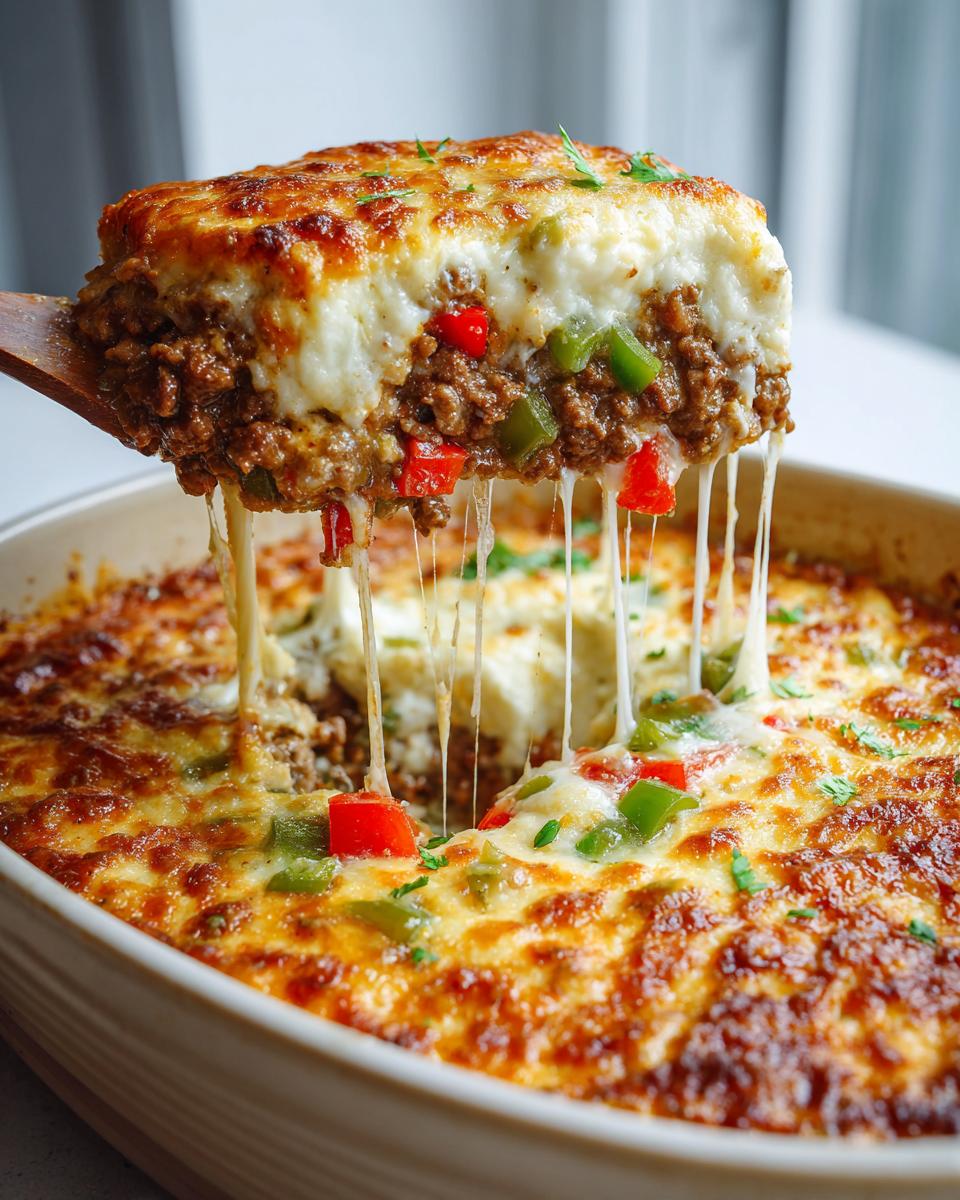 Low Carb Philly Cheesesteak Casserole - detail 1