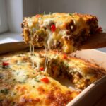 Low Carb Philly Cheesesteak Casserole