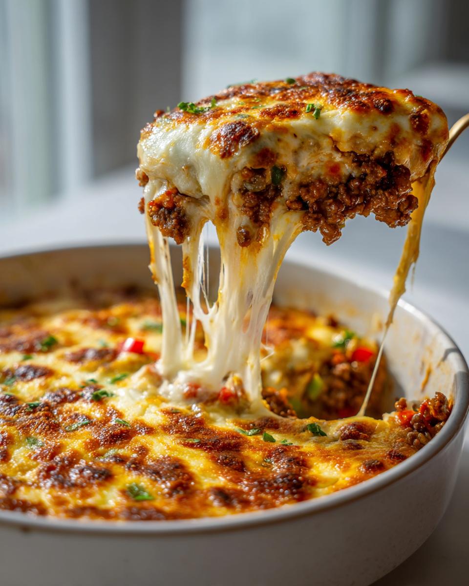 Low Carb Philly Cheesesteak Casserole - detail 3