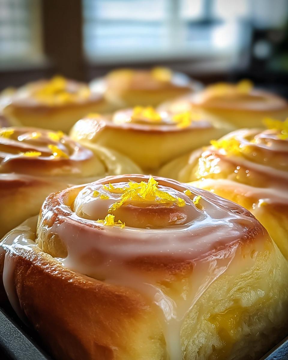 Lusciously Soft Lemon Rolls - detail 1