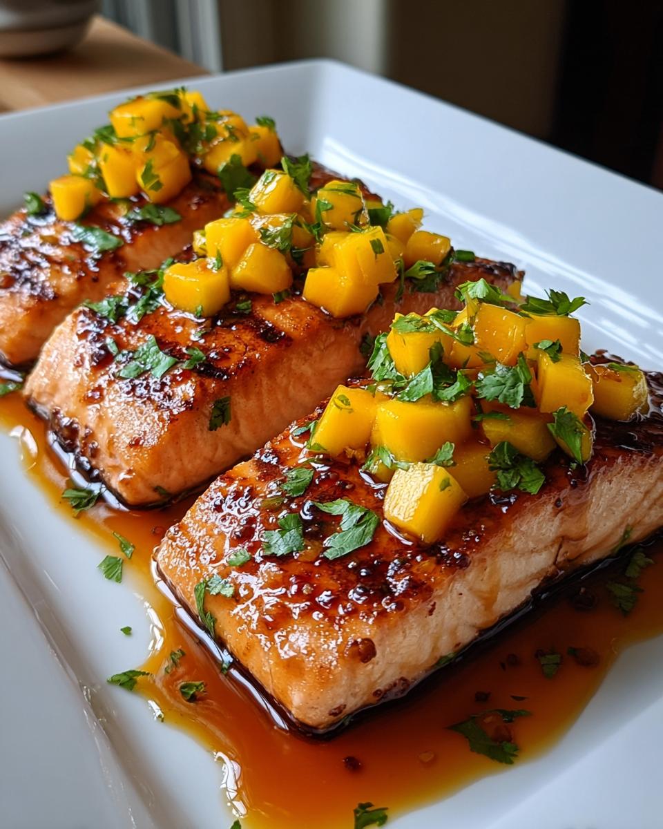 Mango Teriyaki Salmon - detail 1