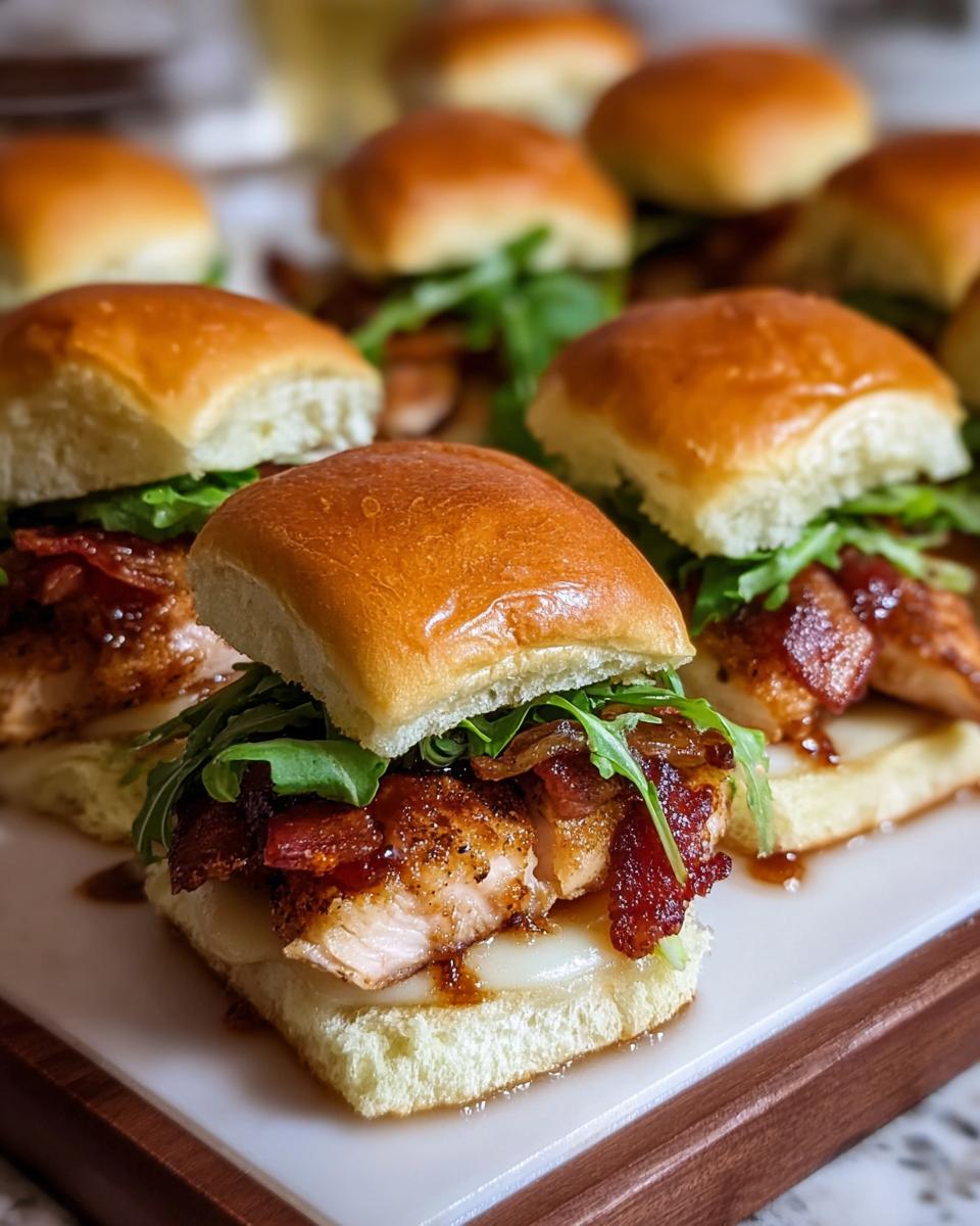 Maple Chicken Bacon Sliders - detail 1