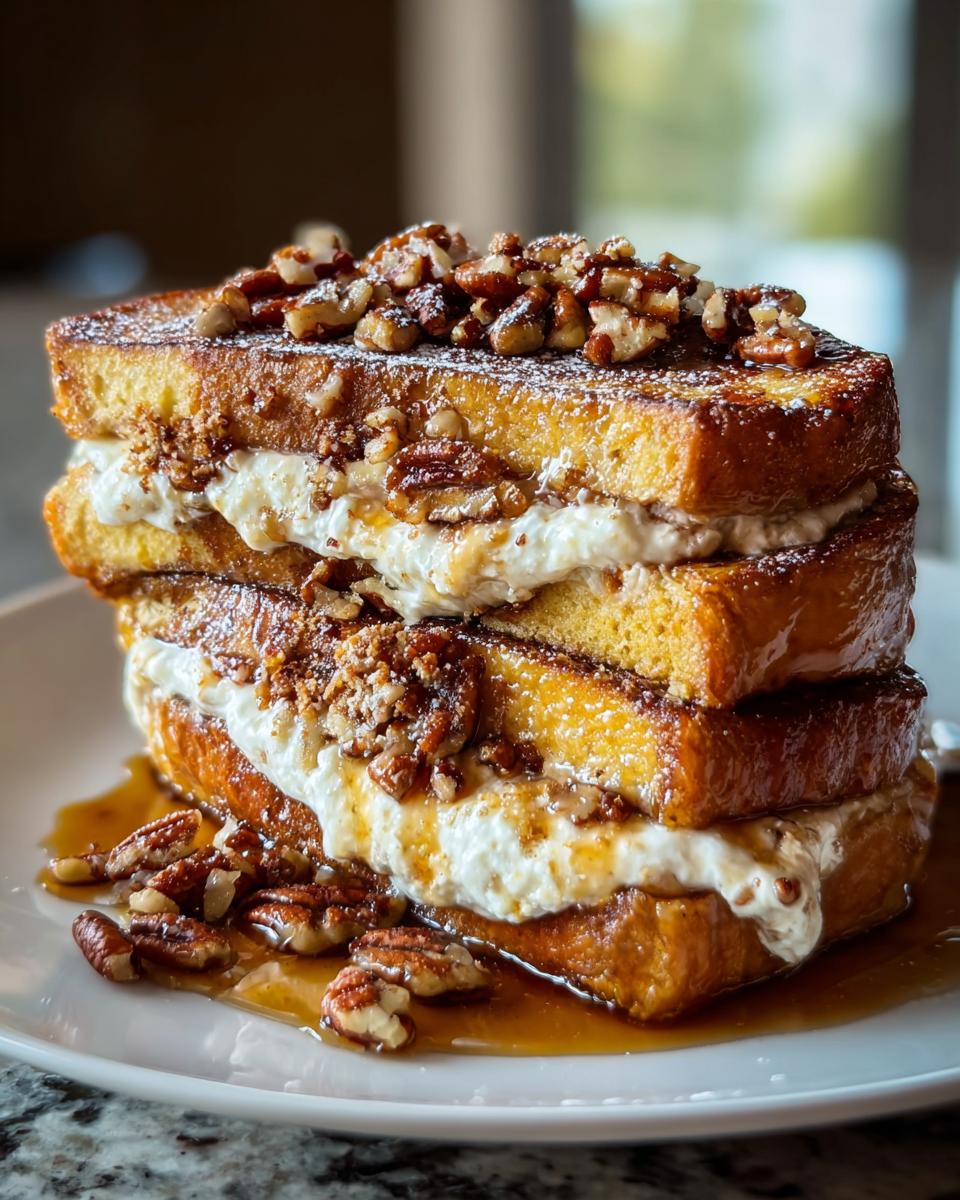 Maple Pecan Cream Cheese Stuffed French Toast - detail 1