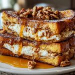 Maple Pecan Cream Cheese Stuffed French Toast