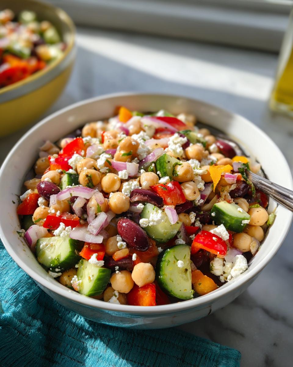 Mediterranean Dense Bean Salad