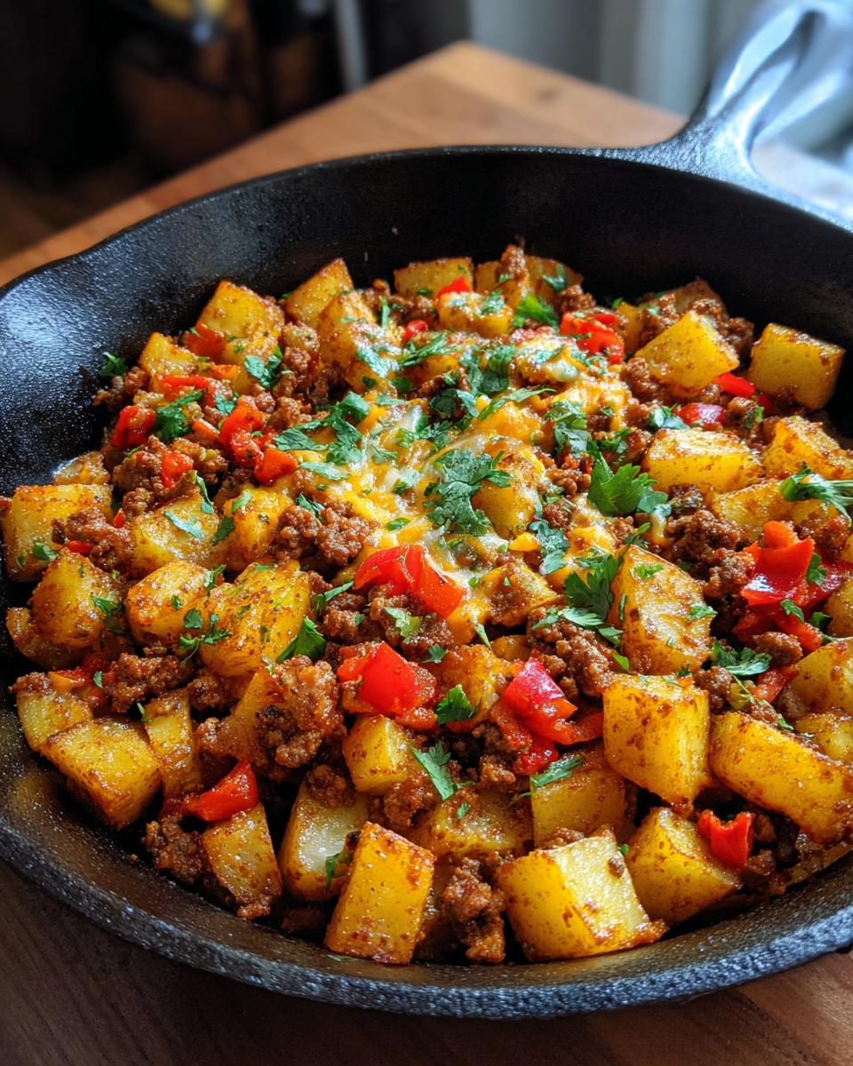 Mexican Ground Beef and Potato Skillet - detail 1