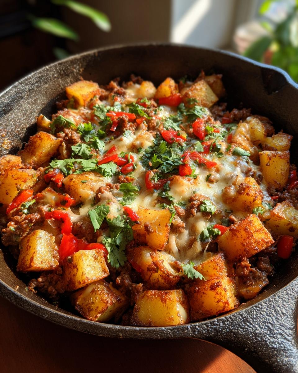 Mexican Ground Beef and Potato Skillet - detail 2