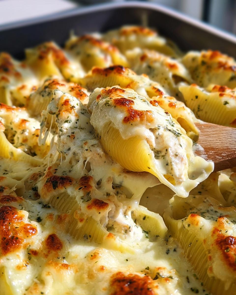 Million Dollar Chicken Alfredo Stuffed Shells