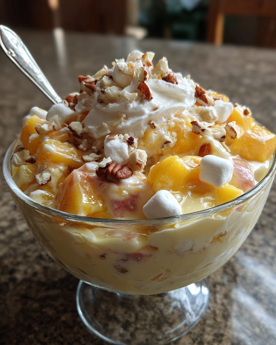 Millionaire Peach Salad - detail 2