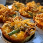 Mini Green Bean Casserole Bites