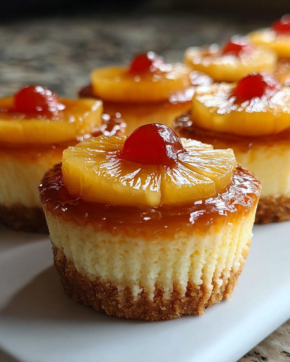 Mini Pineapple Upside Down Cheesecakes - detail 1