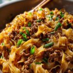 Mongolian Ground Beef Noodles