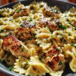 Mozzarella Garlic Butter Chicken Bowties