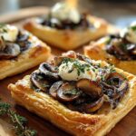 Mushroom Goat Cheese Tarts