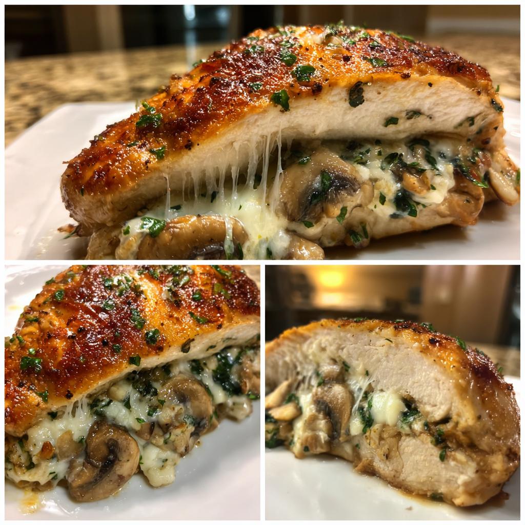 Mushroom Stuffed Chicken Breast - detail 1