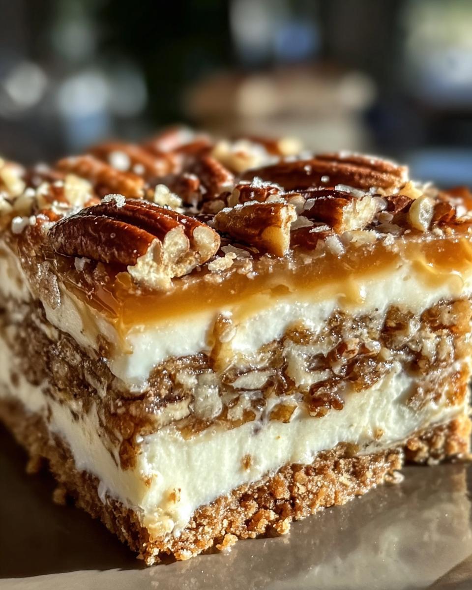 No-Bak Pecan Pie Lasagna - detail 1