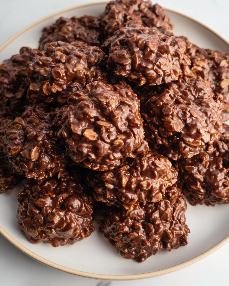 No Bake Chocolate-Peanut Butter Cookies - detail 1