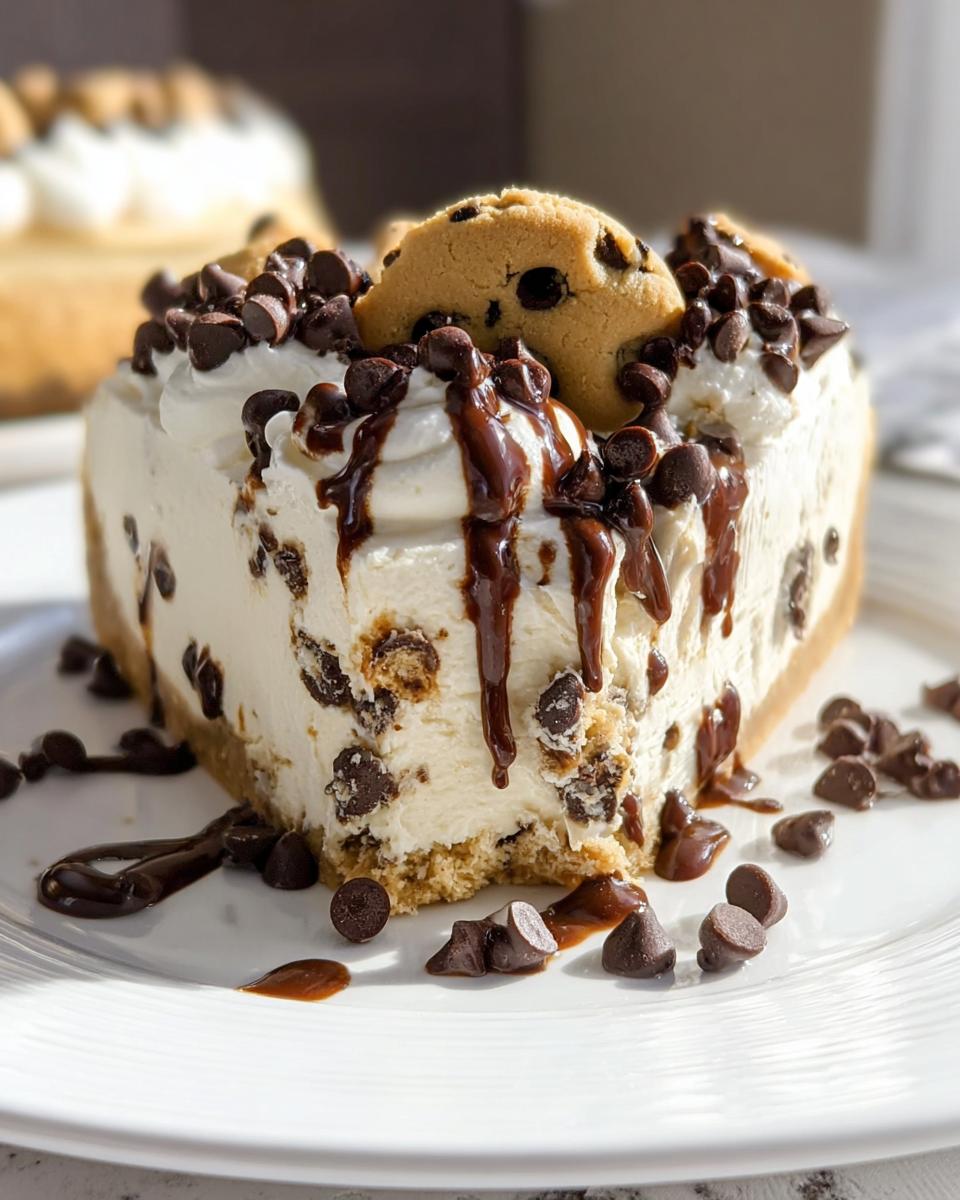 No-Bake Cookie Dough Cheesecake - detail 1