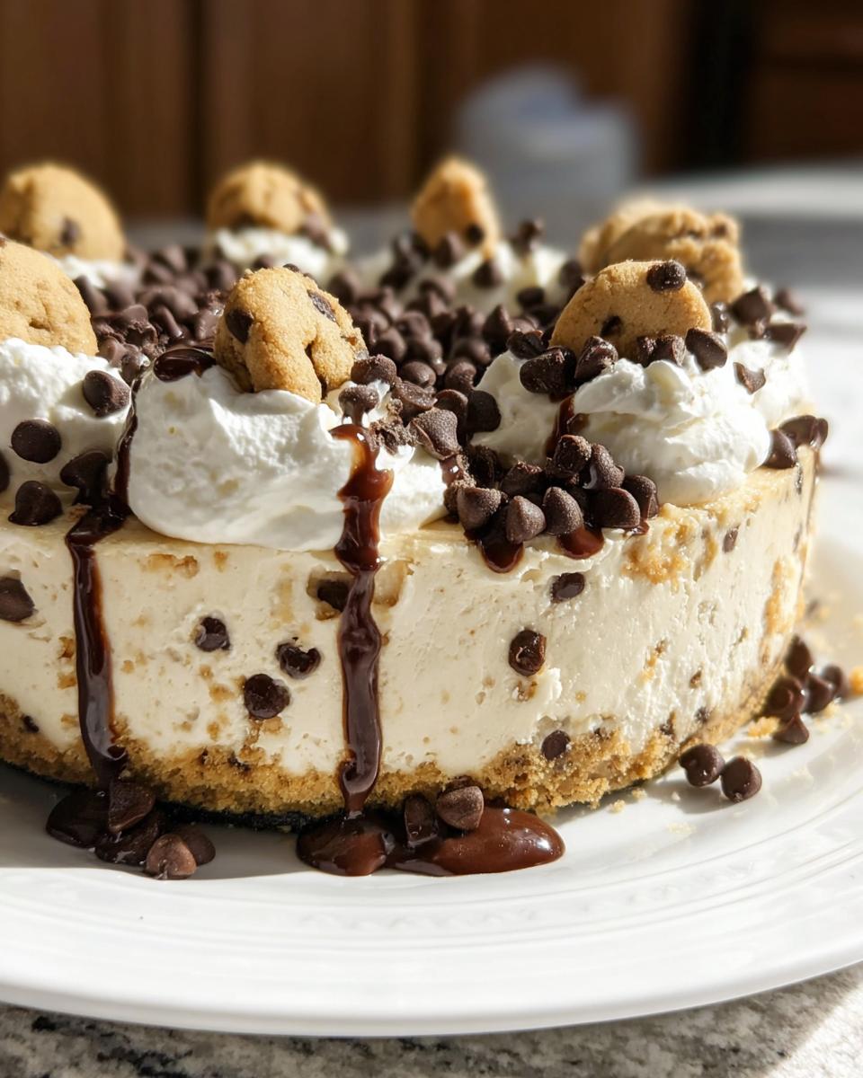 No-Bake Cookie Dough Cheesecake - detail 2
