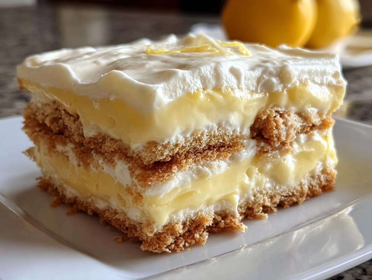 No-Bake Lemon Éclair Cake - detail 1